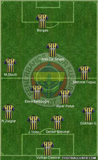 Fenerbahçe SK Formation 2011