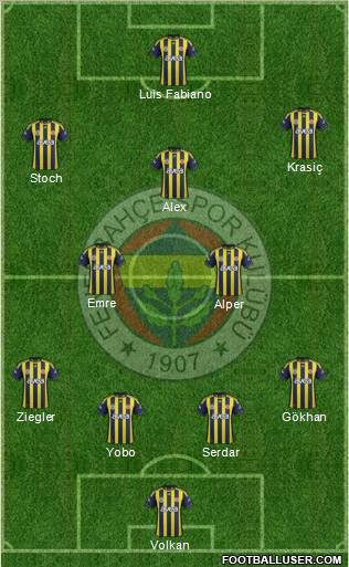Fenerbahçe SK Formation 2011
