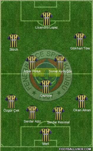 Fenerbahçe SK Formation 2011