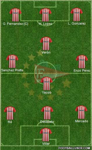 Estudiantes de La Plata Formation 2011