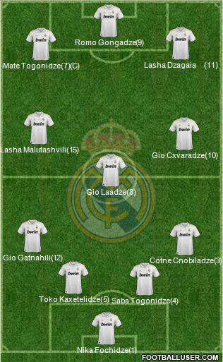 Real Madrid C.F. Formation 2011