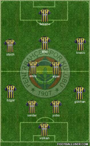 Fenerbahçe SK Formation 2011
