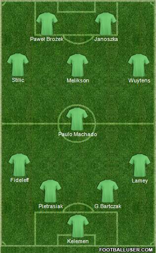 Pro Evolution Soccer Team Formation 2011