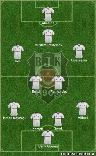 Besiktas JK Formation 2011