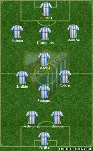Málaga C.F., S.A.D. Formation 2011
