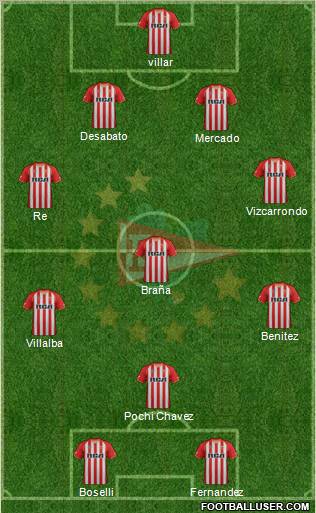 Estudiantes de La Plata Formation 2011