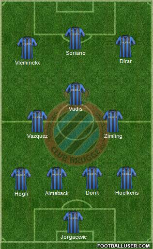 Club Brugge KV Formation 2011