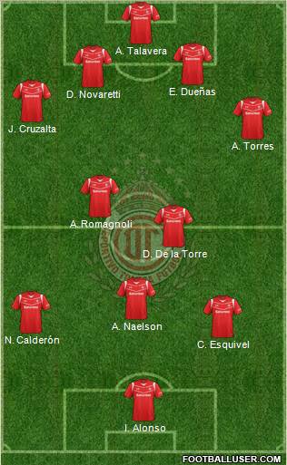 Deportivo Toluca Formation 2011