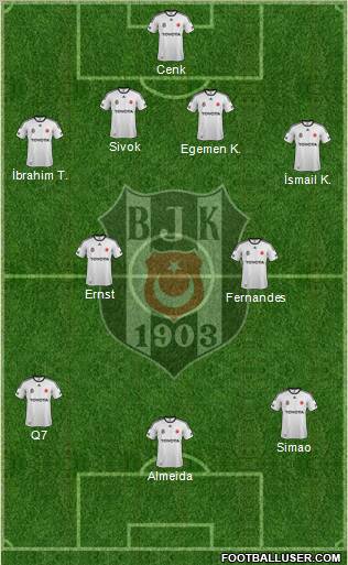 Besiktas JK Formation 2011