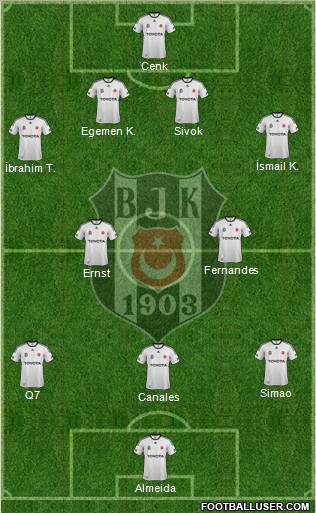 Besiktas JK Formation 2011