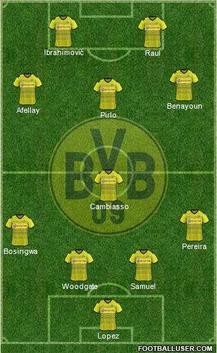 Borussia Dortmund Formation 2011