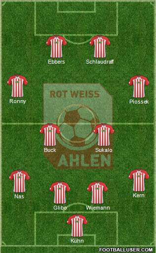 Rot Weiss Ahlen Formation 2011