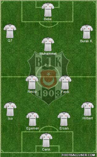 Besiktas JK Formation 2011