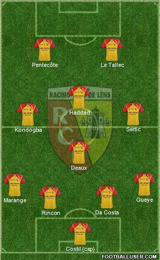 Racing Club de Lens Formation 2011
