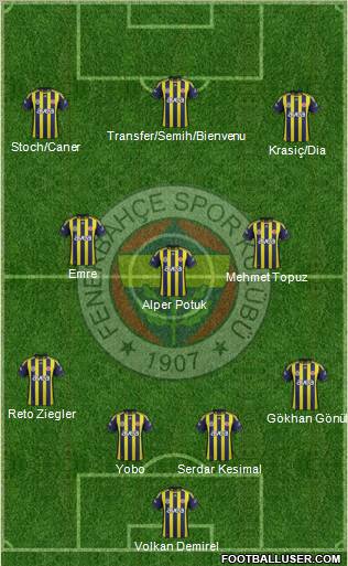 Fenerbahçe SK Formation 2011