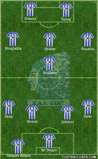 KAA Gent Formation 2011