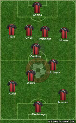 OGC Nice Côte d'Azur Formation 2011