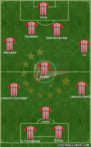 Estudiantes de La Plata Formation 2012