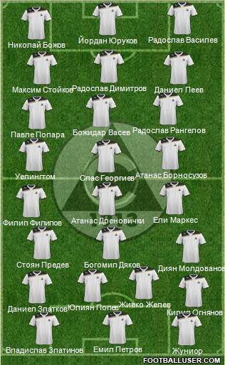 Slavia (Sofia) football formation