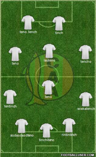 Aldosivi football formation