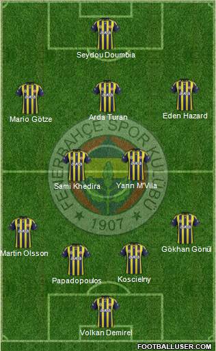 Fenerbahçe SK Formation 2012