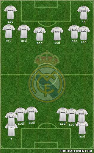 Real Madrid C.F. Formation 2012