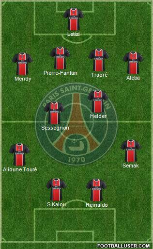 Paris Saint-Germain Formation 2012