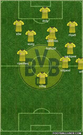 Borussia Dortmund Formation 2012