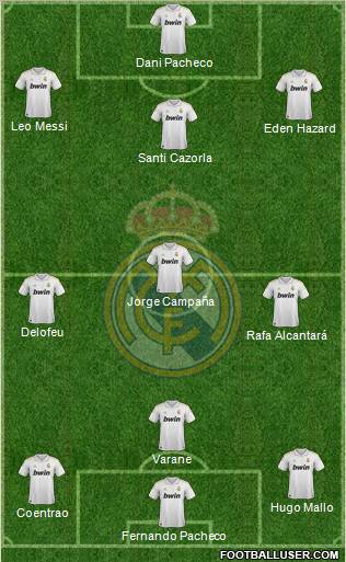 Real Madrid C.F. Formation 2012