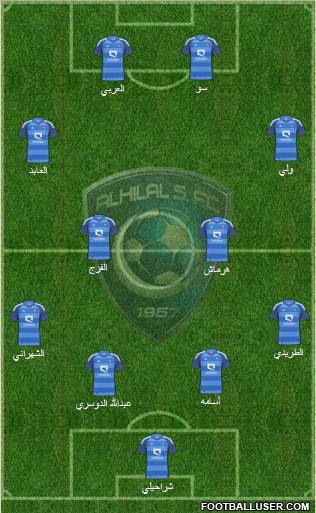 Al-Hilal (KSA) Formation 2012