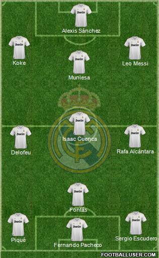 Real Madrid C.F. Formation 2012