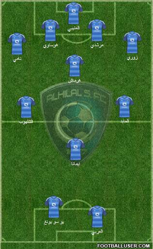 Al-Hilal (KSA) Formation 2012