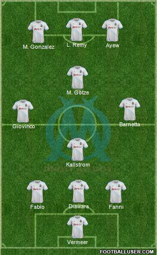 Olympique de Marseille Formation 2012