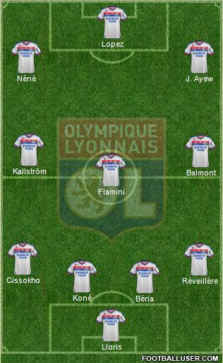 Olympique Lyonnais Formation 2012