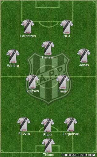 AA Ponte Preta Formation 2012