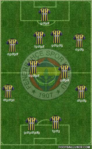 Fenerbahçe SK Formation 2012