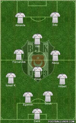 Besiktas JK Formation 2012