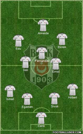 Besiktas JK Formation 2012