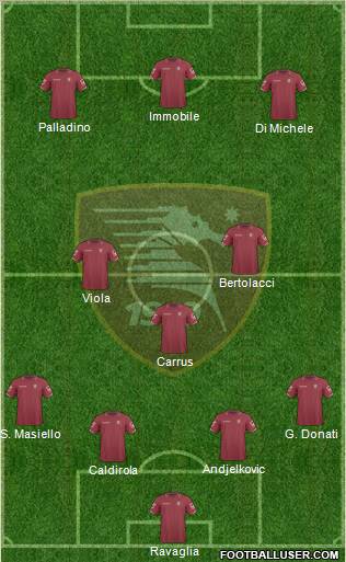 Salernitana football formation