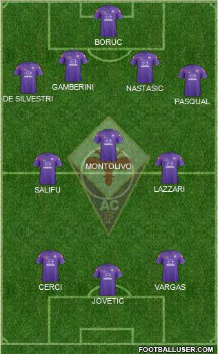 Fiorentina Formation 2012