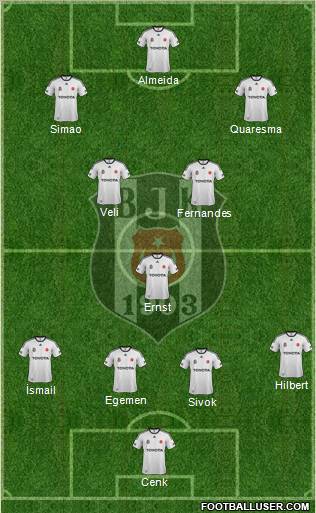 Besiktas JK Formation 2012