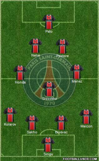 Paris Saint-Germain Formation 2012