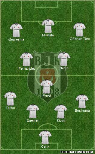 Besiktas JK Formation 2012