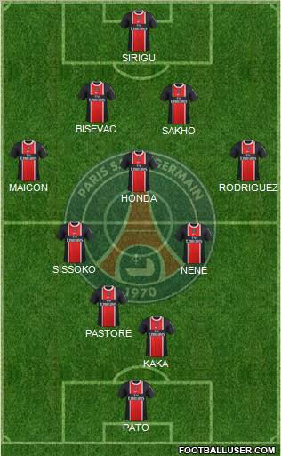 Paris Saint-Germain Formation 2012