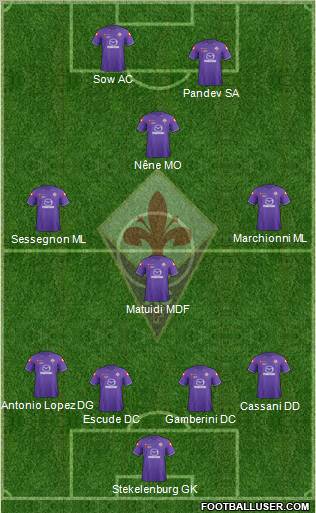 Fiorentina Formation 2012