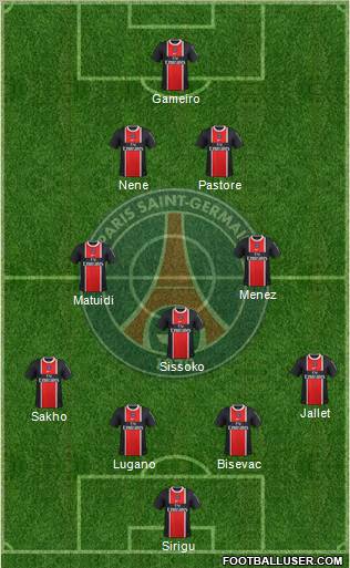 Paris Saint-Germain Formation 2012