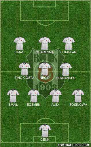 Besiktas JK Formation 2012