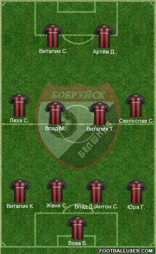 Belshina Bobruisk football formation