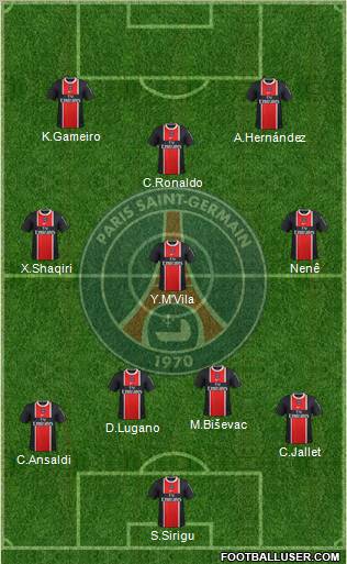 Paris Saint-Germain Formation 2012
