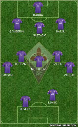 Fiorentina Formation 2012